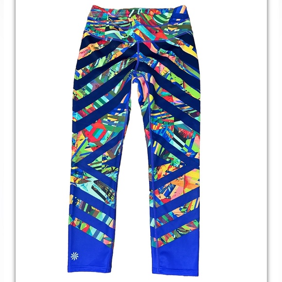 Athleta Pants - Athleta Women’s Sonar Crop‎ Capri Leggings Kaleidoscope Multicolor, XXSmall